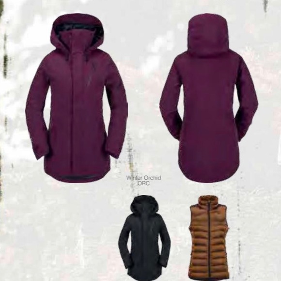 Volcom Campos INF GORE-TEX® Jacket - Women's Winter Orchid - 3 N 1 - XS - NWT - Picture 3 of 11